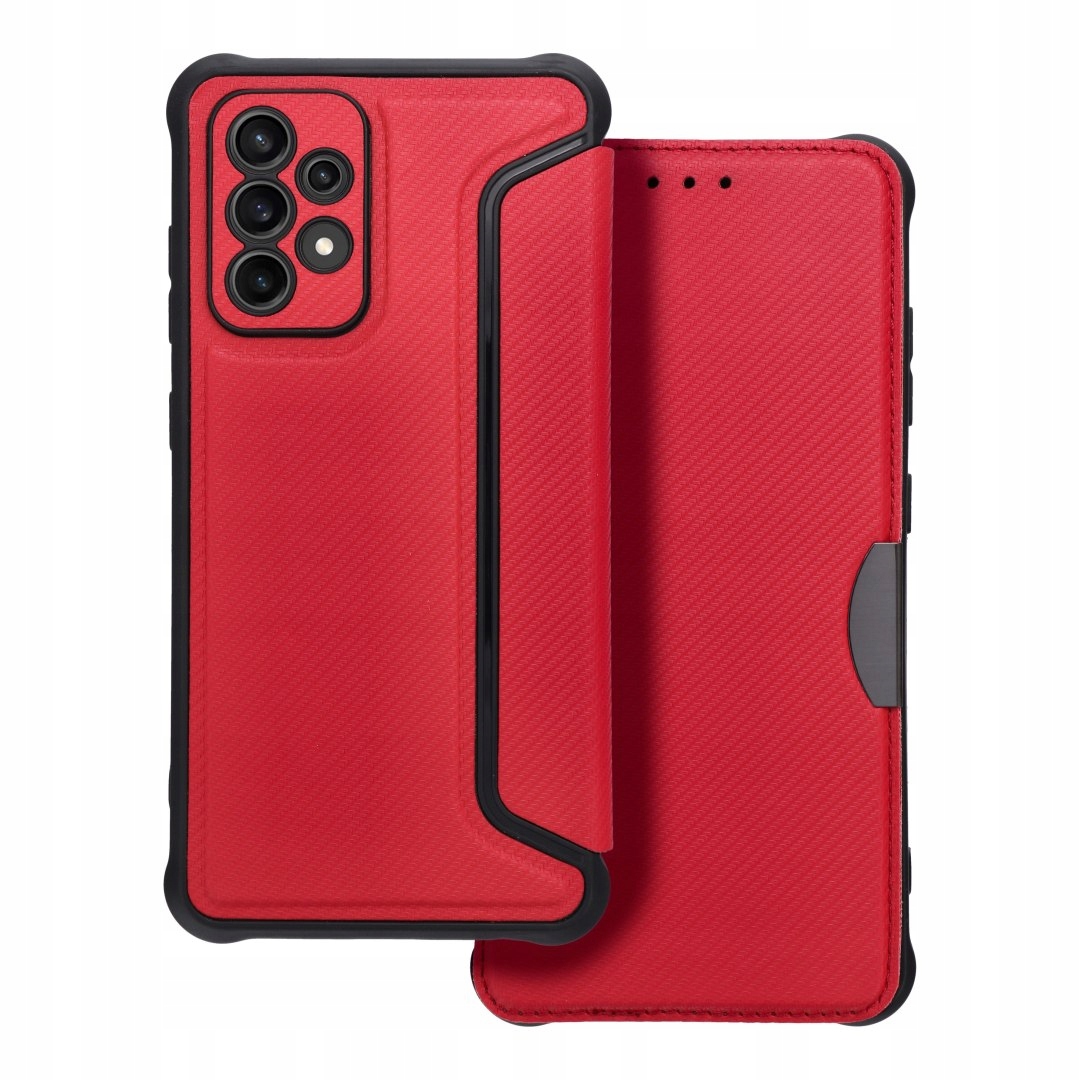 Etui z klapką na Samsung A52 5G A52 Lte 4G A52s 5G Razor Book czerw