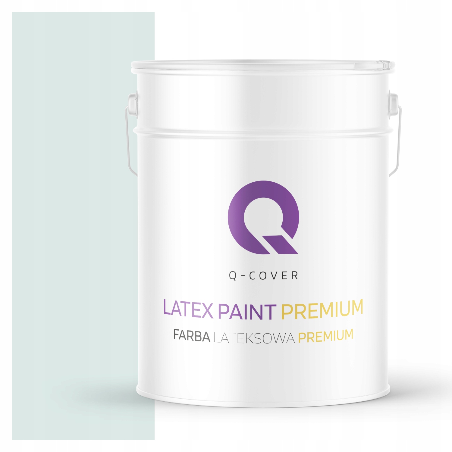 Umývateľná Nástenná Škvrnitá Farba Biela Zlomená Tyrkysovou H1576 10L