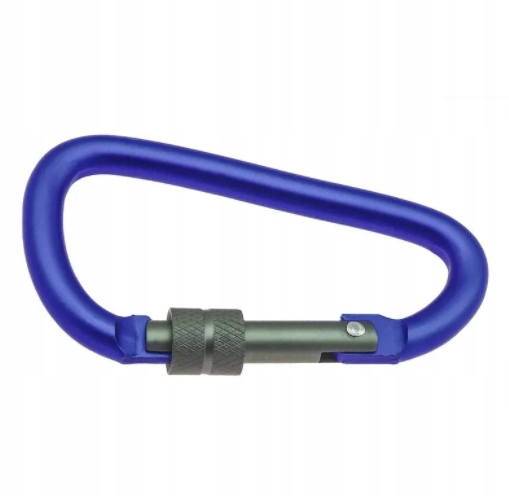 KARABIŃCZYK ZAPIĘCIE BRELOK SZEKLA NIEBIESKI 74MM