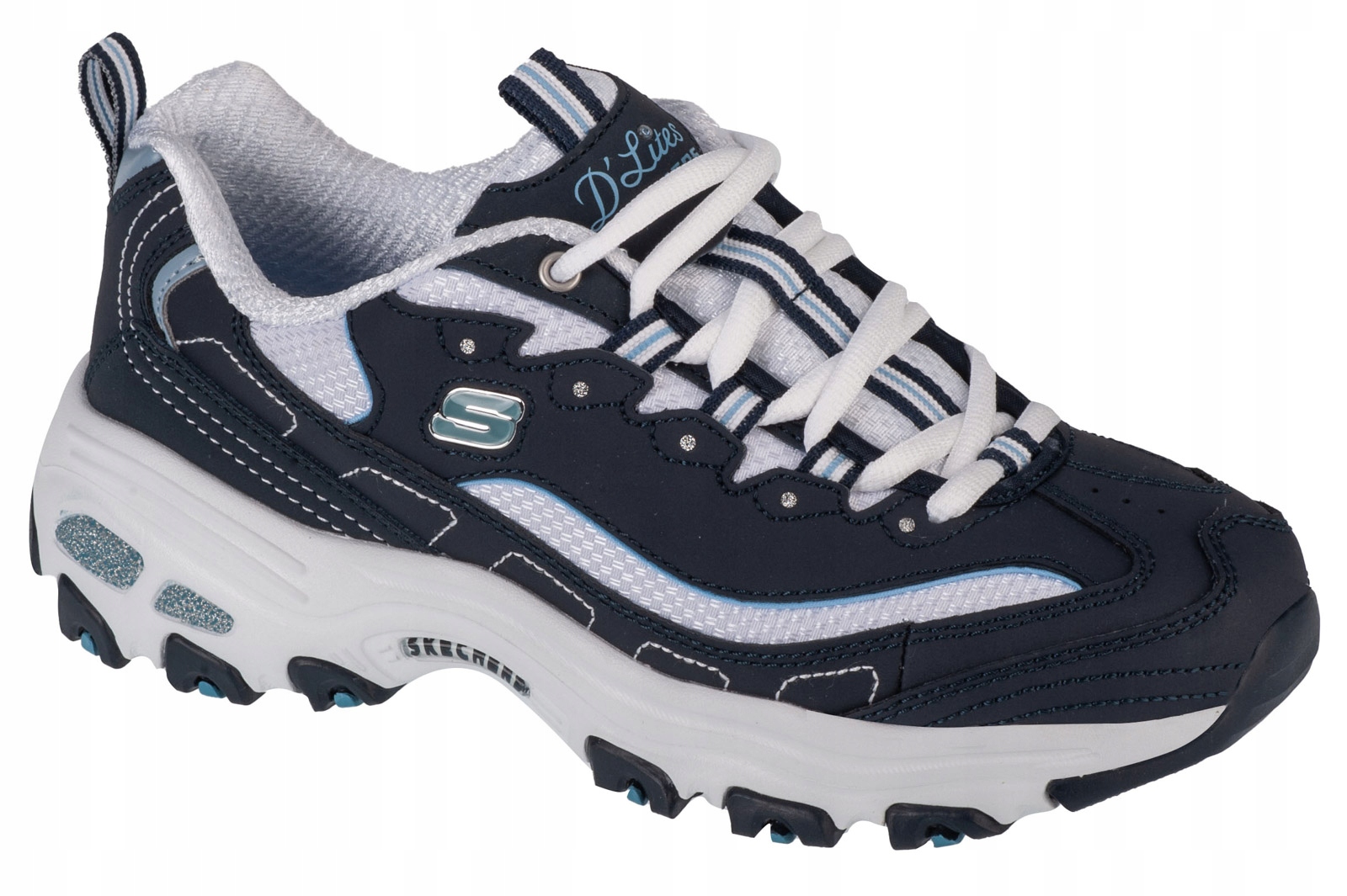 Skechers D'lites Biggest Fan [36] Dámské tenisky Nubuk Tmavě modré