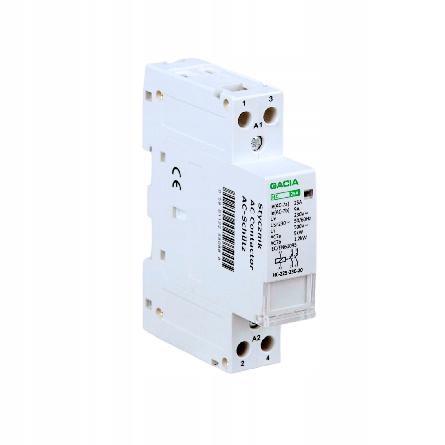 

Stycznik modulowy 1P/2T/25A 2NO 230V