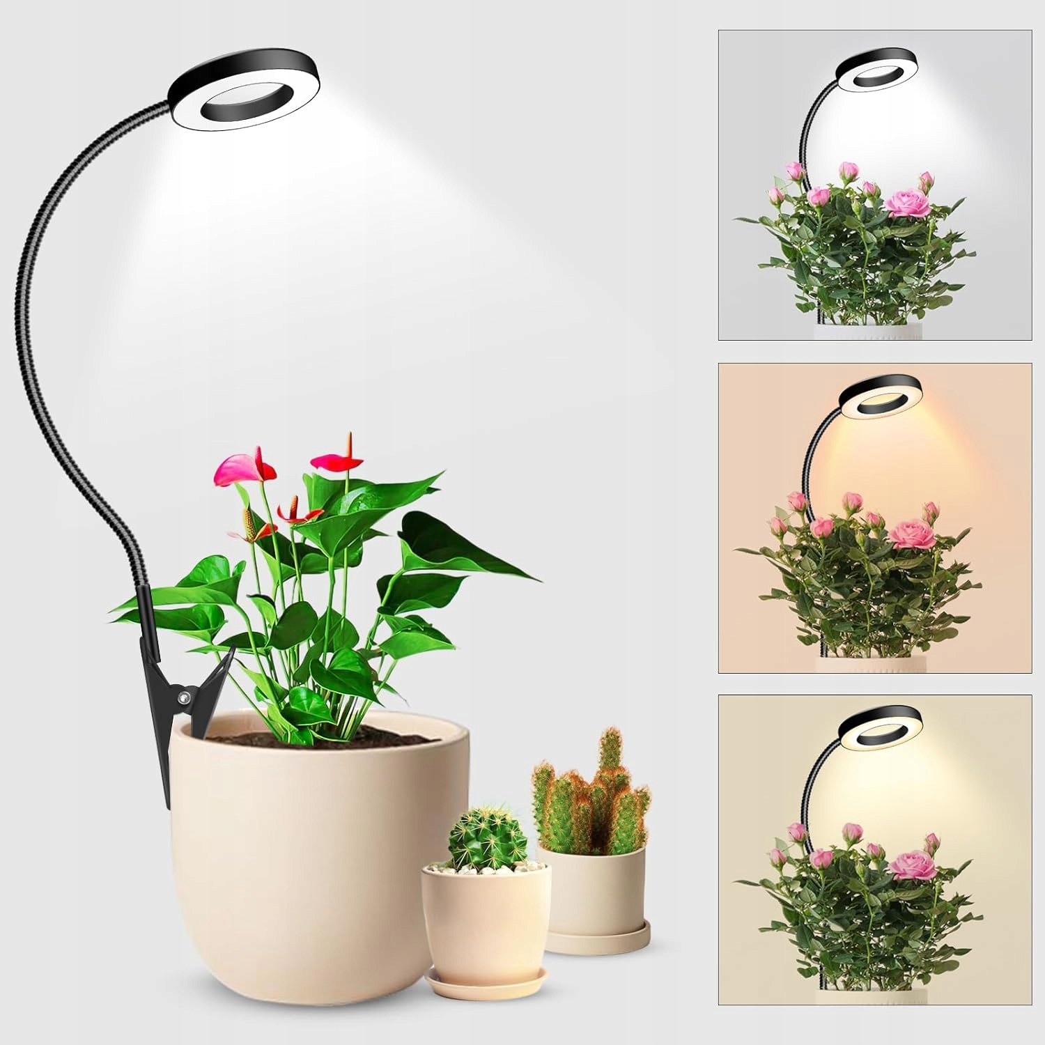 Led Lampa Pro Rostliny Full Spectrum Časovač 6/12/16H Nastavení Barvy 360°