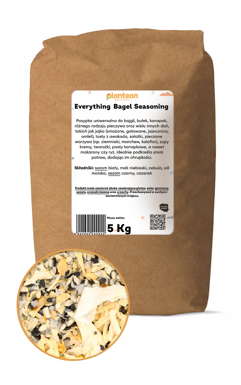 Everything Bagel Seasoning 5kg kvalita bez chemie Koření do bagelu