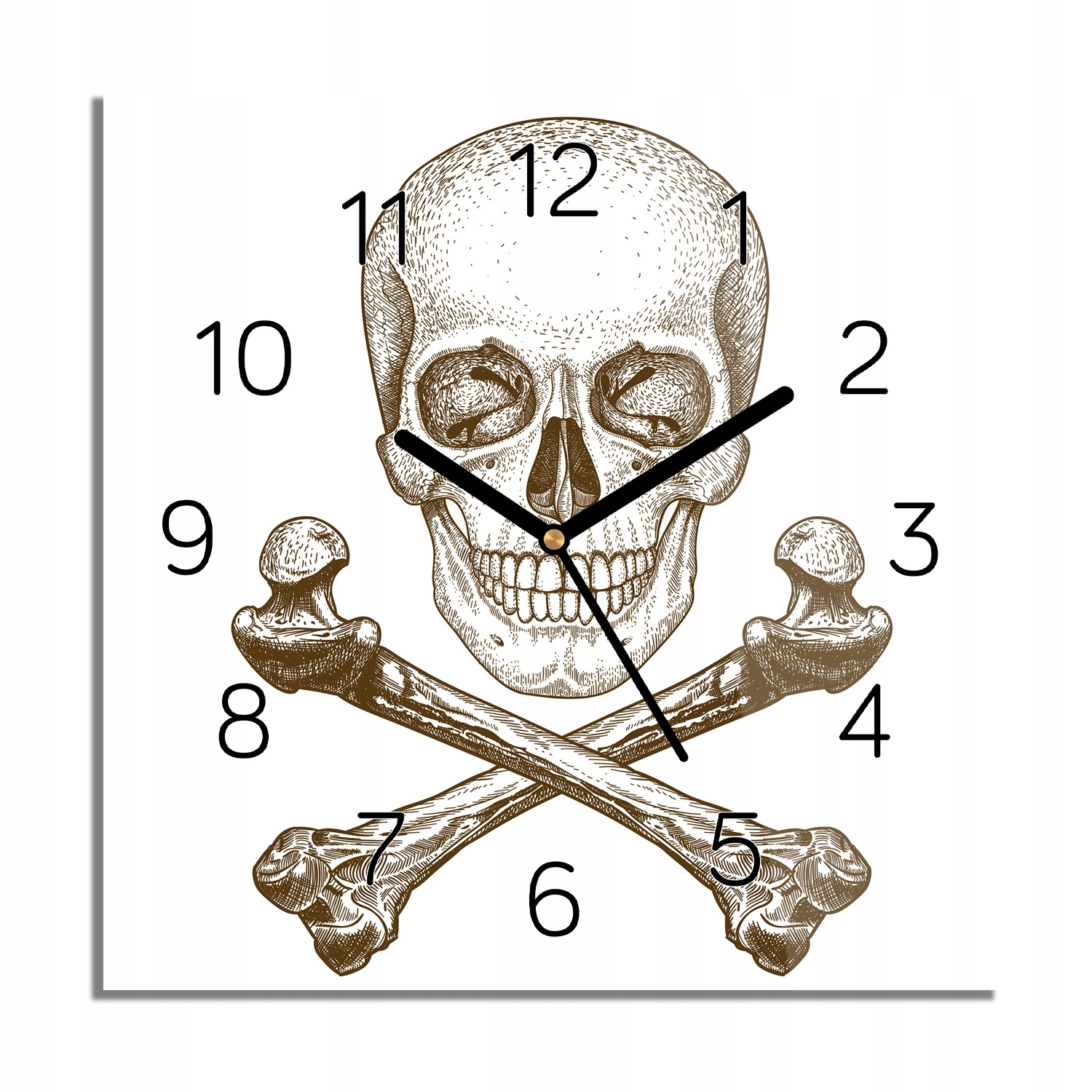 

Czaszka kość foto-zegar do pokoju 30x30 z foto