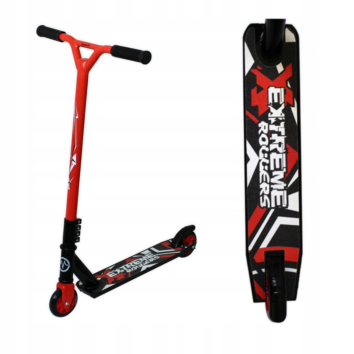 Hulajnoga Wyczynowa Freestyle Stunt ABEC7 100kg czerwona