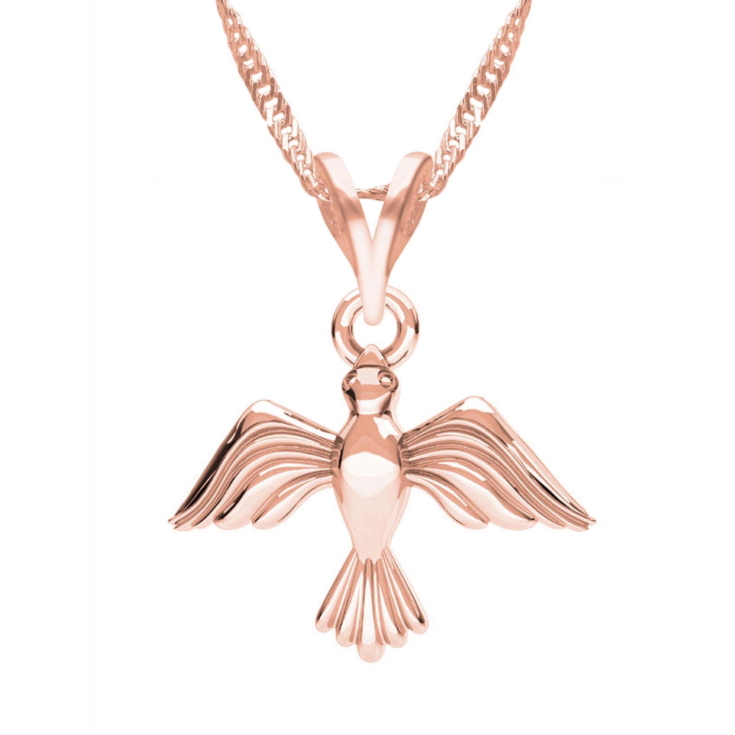 Pozlacený náhrdelník s ptákem Ptáček Vlaštovka Ptačí vrabec Stříbro 925