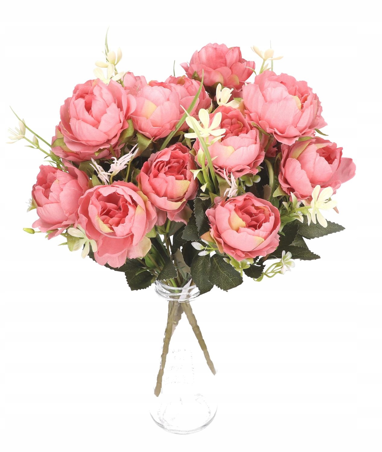 BUKIET PIWONII PIWONIA PEONIA GĘSTE GAŁĄZKI LIŚCIE PEŁNE DUŻE KWIATY Typ inny