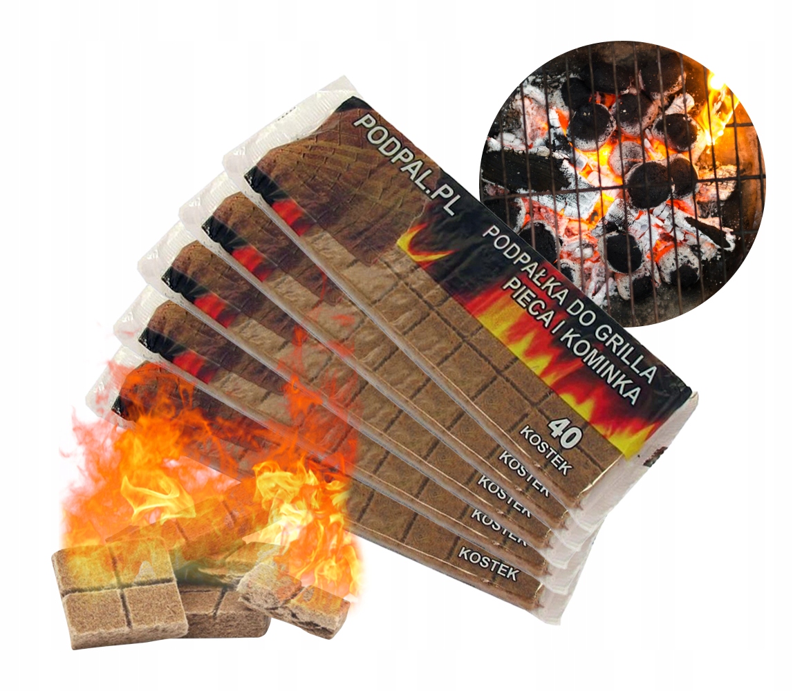 PODPAŁKA DO KOMINKA ROZPAŁKA GRILLA PIECA 200 x KOSTEK WYDAJNA OGNISKA