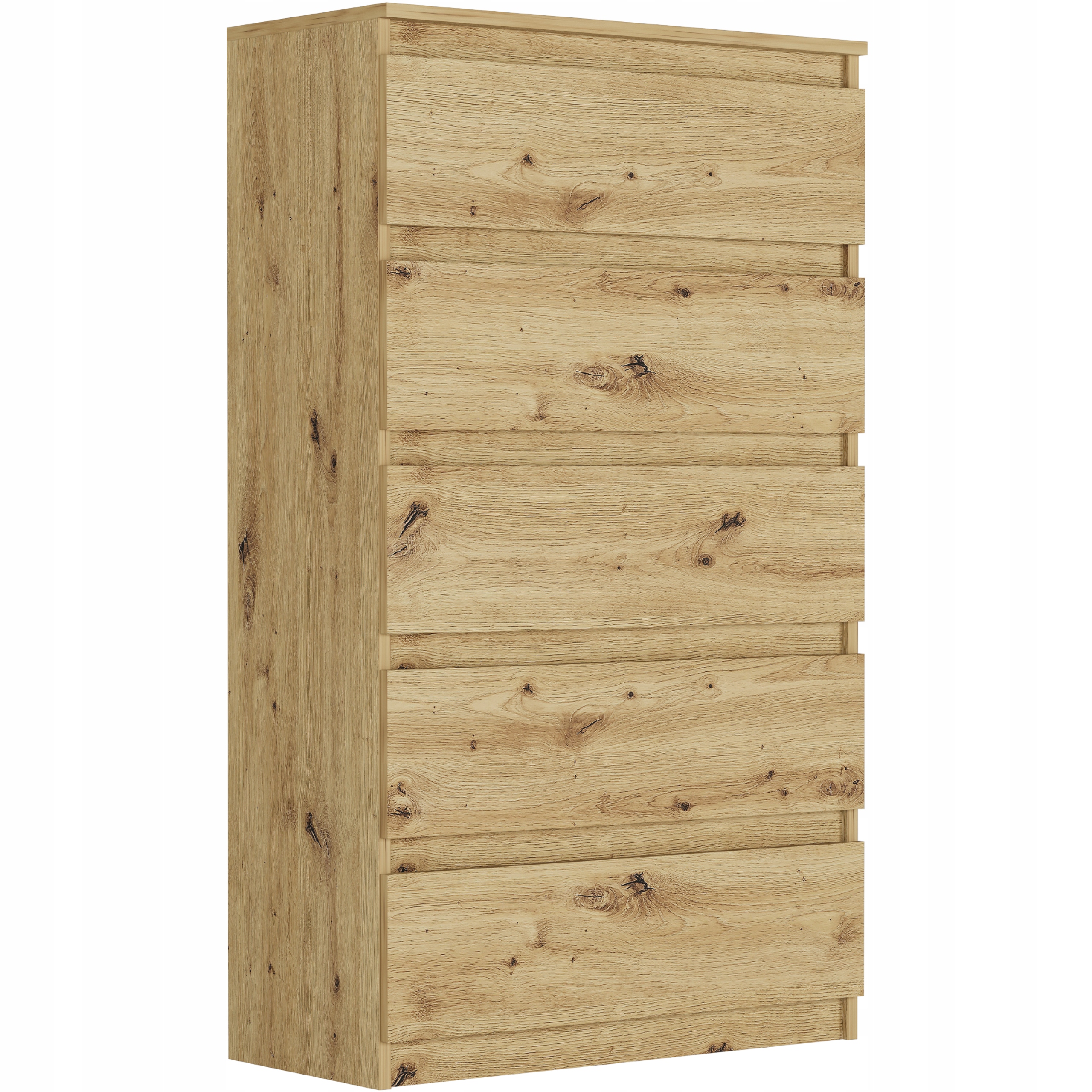 Komoda Framire 70 x 40 x 121cm dąb artisan matowe