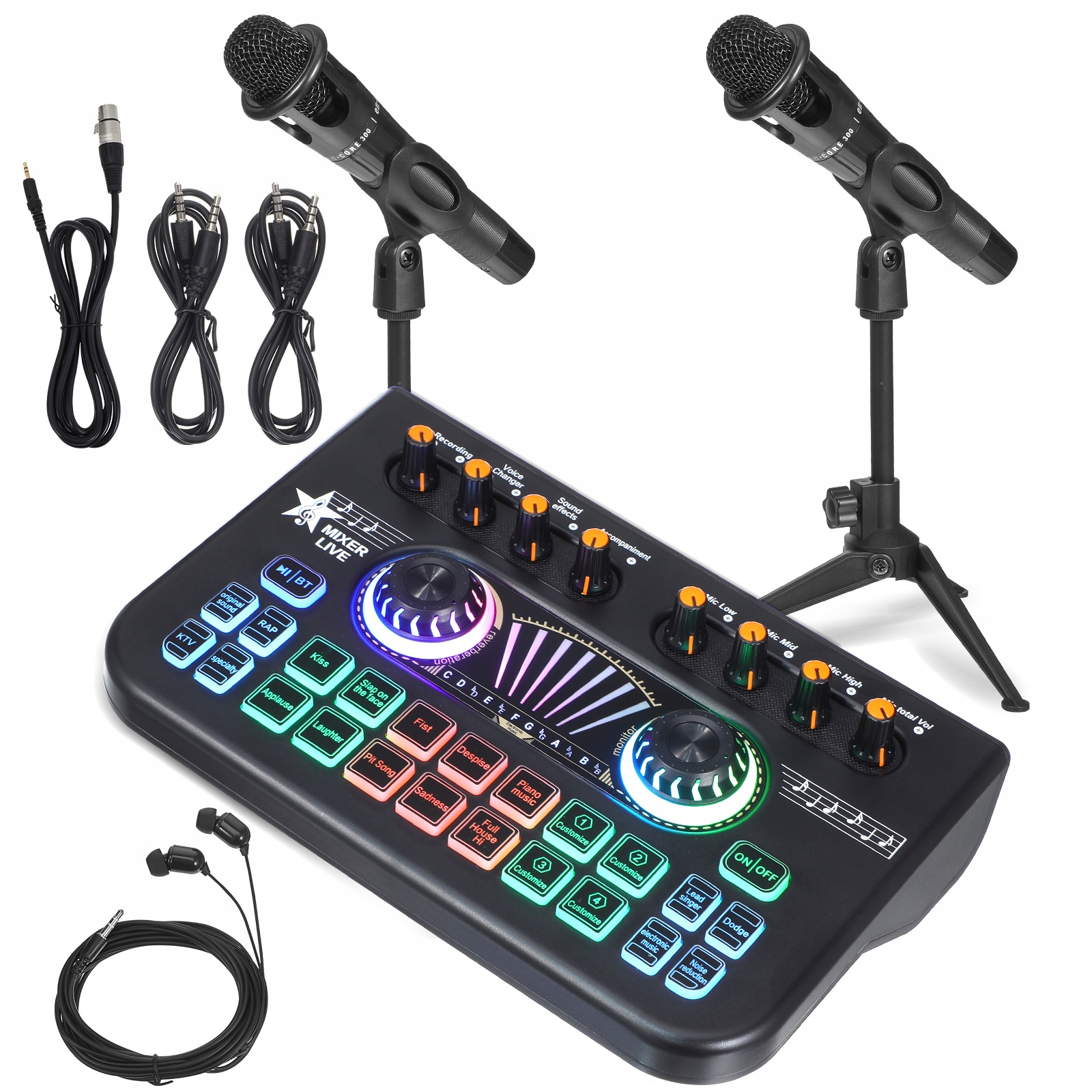 Profesjonalny Mikser Audio Karta Dźwiękowa Na Żywo Interfejs Audio Sprzęt Dj