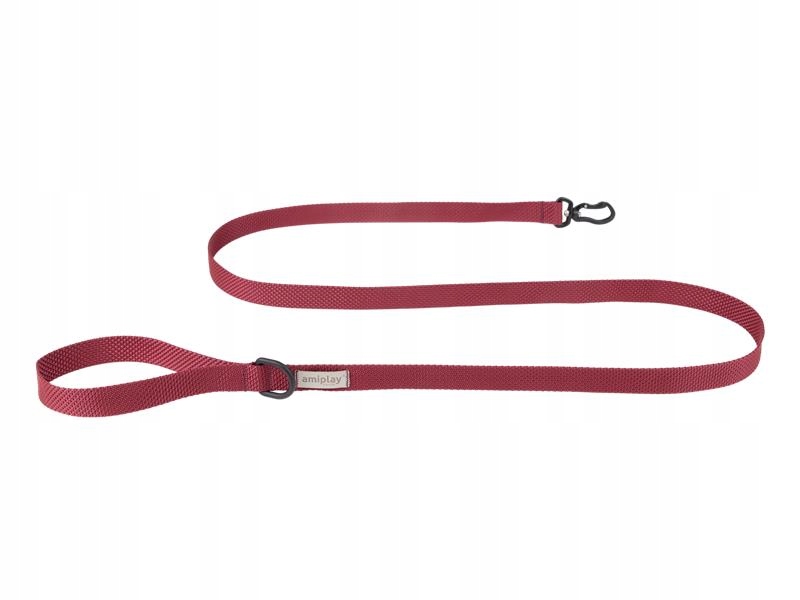 Levně Amiplay Vodítko Midnight 180 x 2,0 cm M Bordo