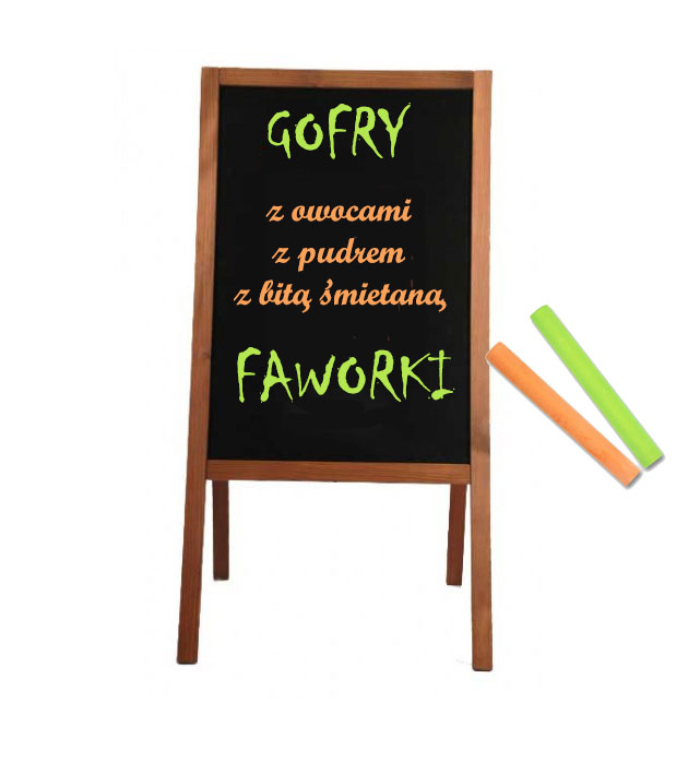 POTYKACZ STOJAK REKLAMOWY BRĄZ S GRATIS 75x44 Typ dwustronny