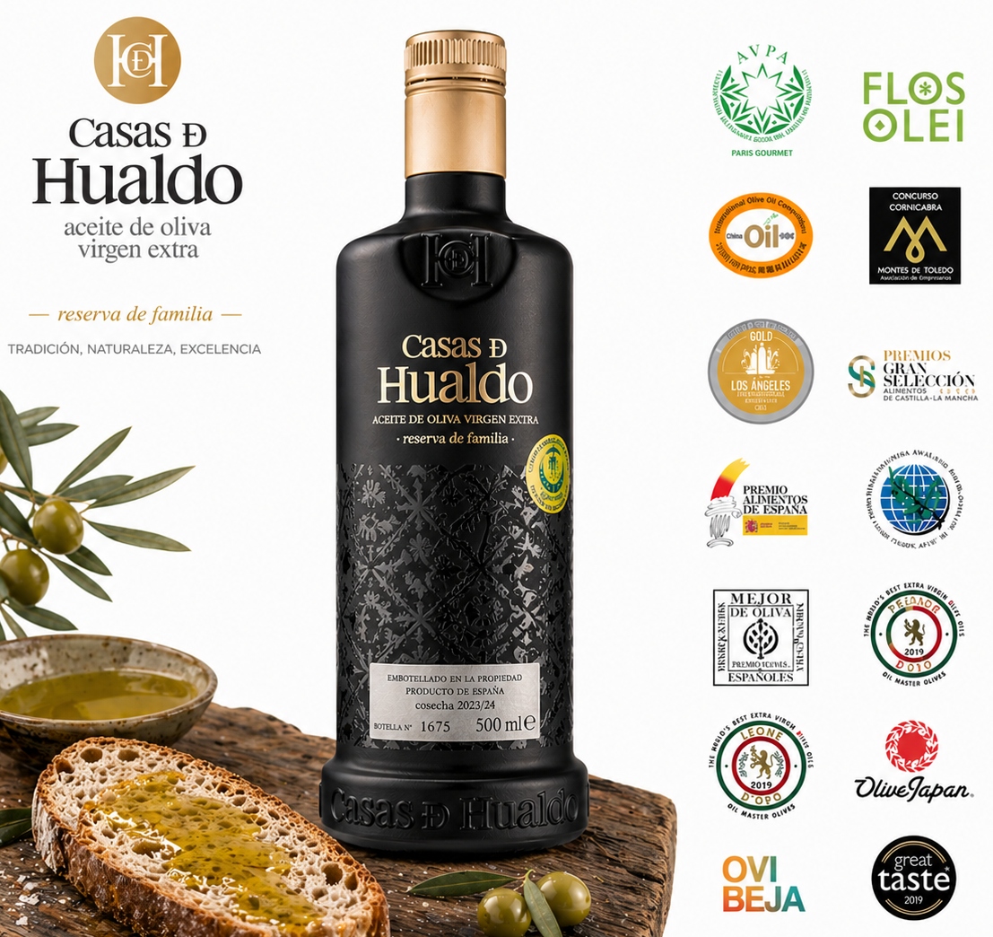 Olej Extra Vergin Reserva de Familia Casas Hualdo kampaň 2025/2026