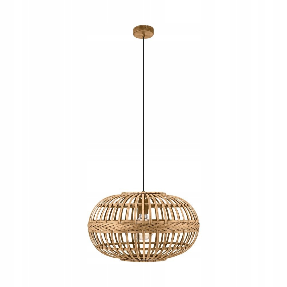 Drewniana lampa wisząca w stylu boho Amsfield 49771 Eglo