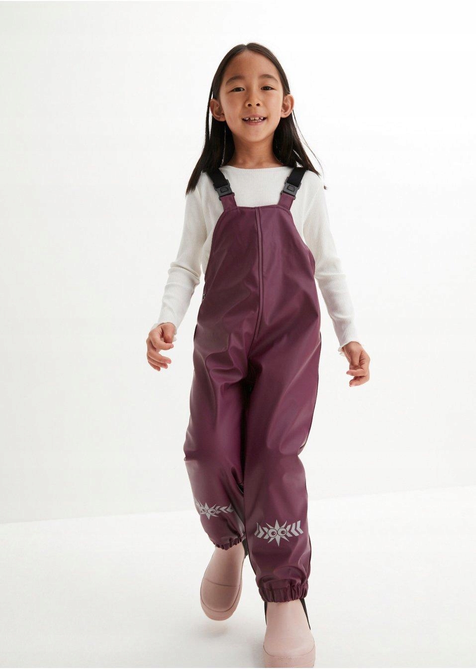 SPODNIE OCIEPLANE PRZECIWDESZCZOWE BONPRIX 104/110