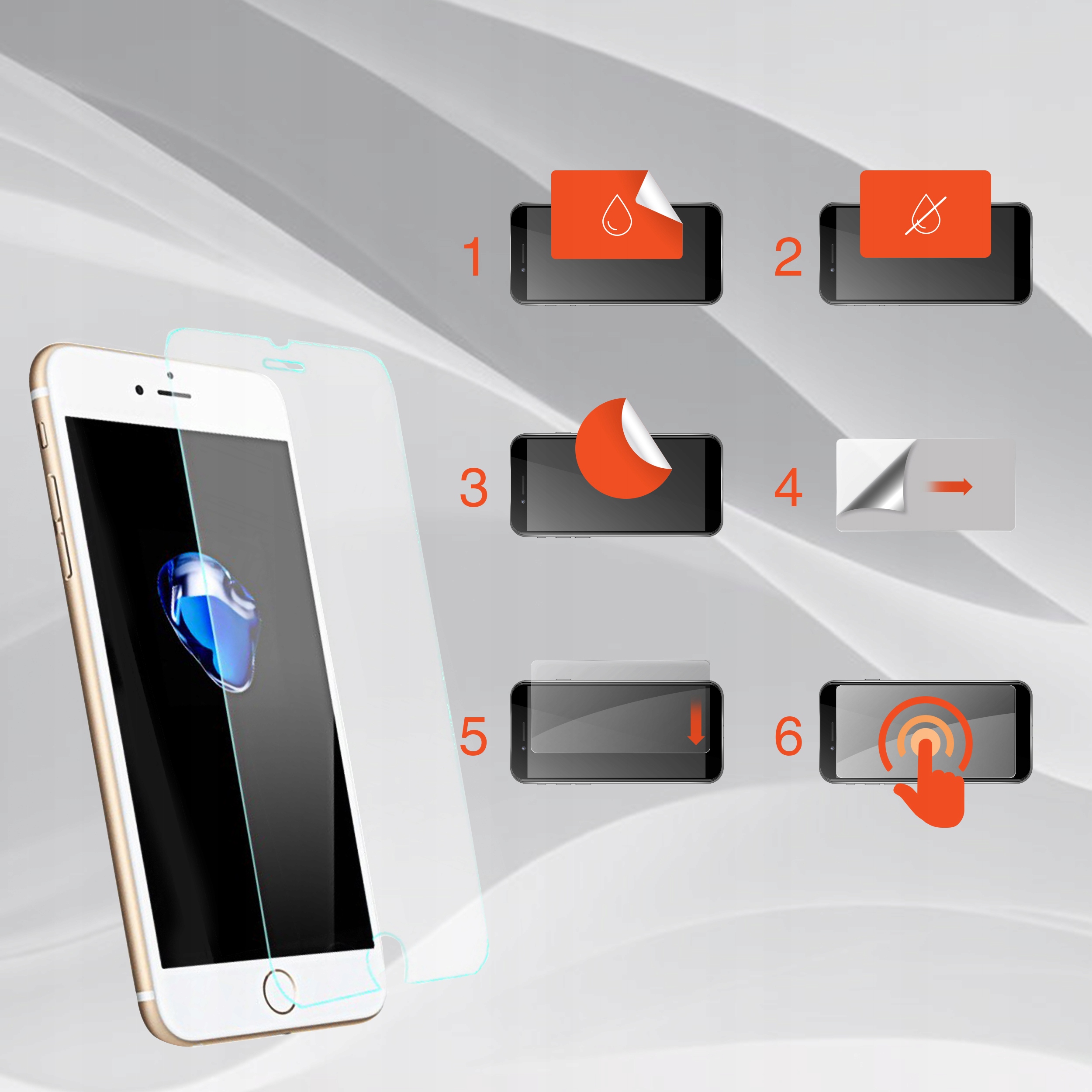 ETUI CLEAR CASE SLIM PLECKI POKROWIEC FUTERAŁ DO IPHONE 7 8 SE + 3X SZKŁA Typ plecki