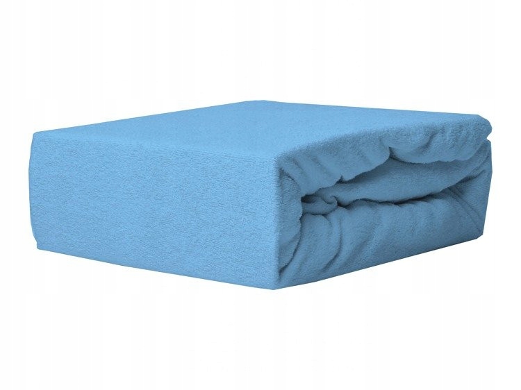 

Prześcieradło Frotte 200x220 z gumką niebieskie
