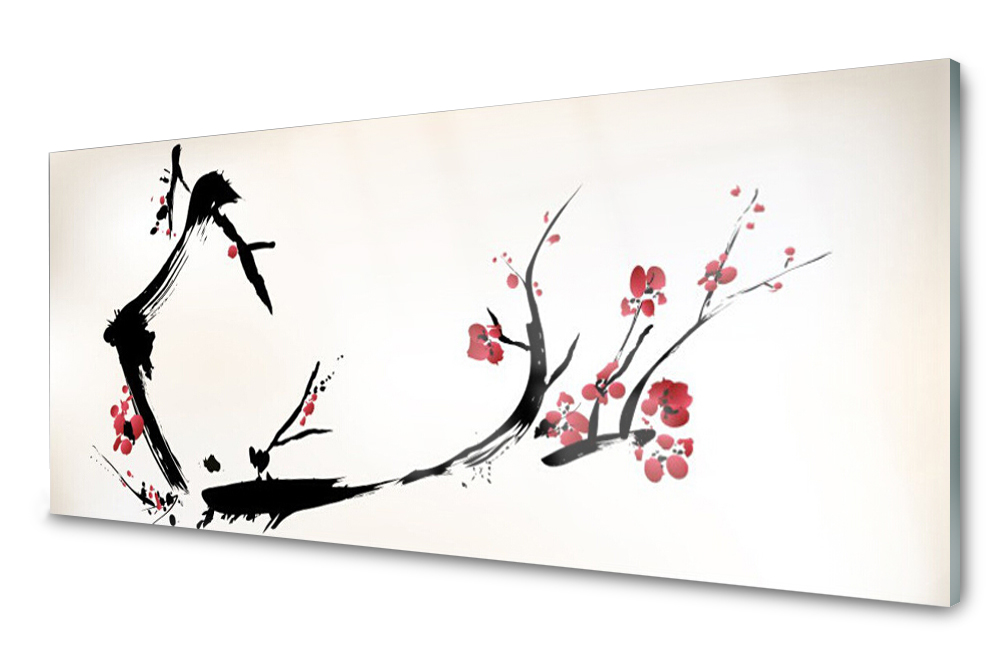 

Panel szklany do kuchni Abstrakcja Kwiaty 125x50