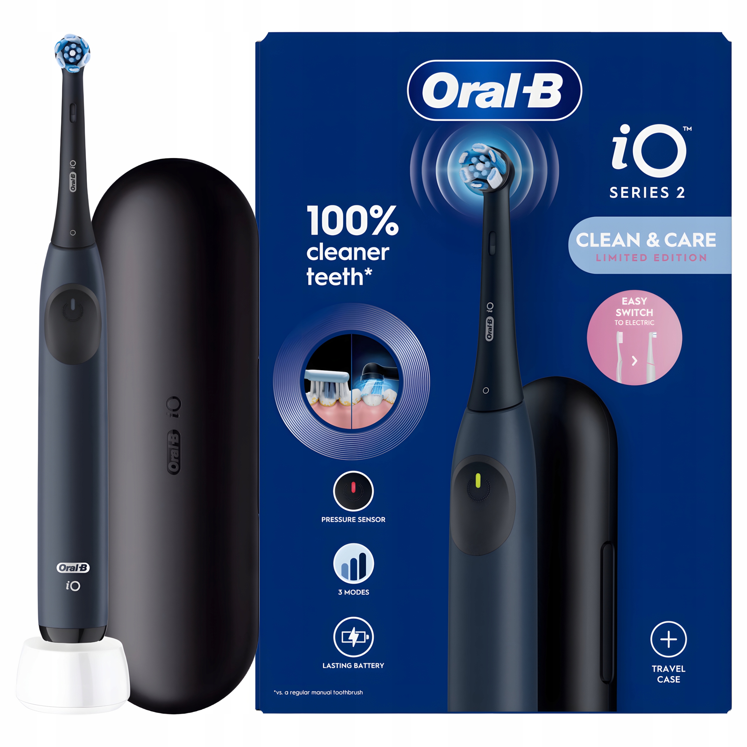Szczoteczka Elektryczna do zębów Oral-B iO Series 2 z Etui Niebieska
