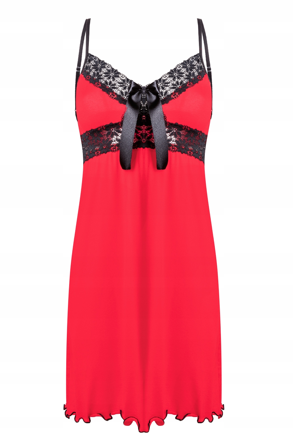 DKaren Cassidy Koszulka Nocna z Wiskozy Czerw. L Rozmiar L