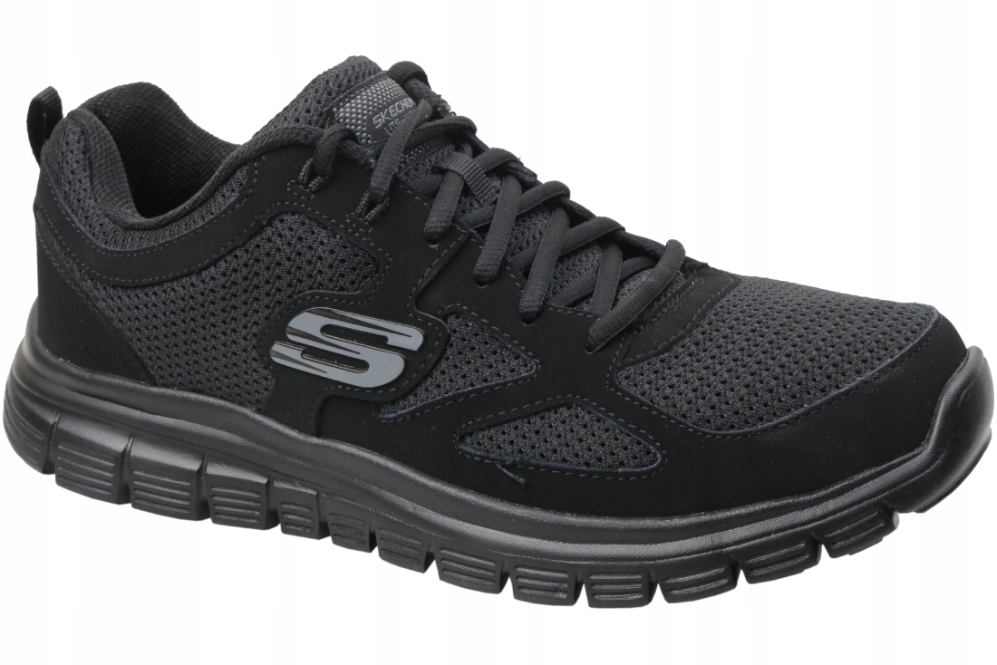 Skechers Pánské Sportovní Boty Černé Nízké S Koženými Prvky Velikost 42,5 6AB