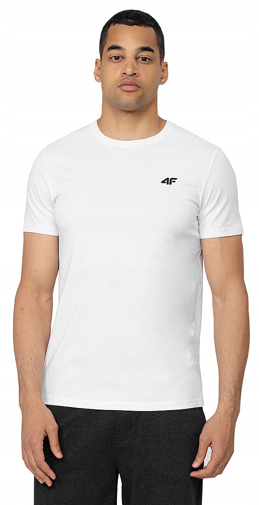 KOSZULKA MĘSKA 4F T-SHIRT BAWEŁNIANY NA CO DZIEŃ ZESTAW 4 PAK r.XL Kod producenta 4FSS23TTSHM536