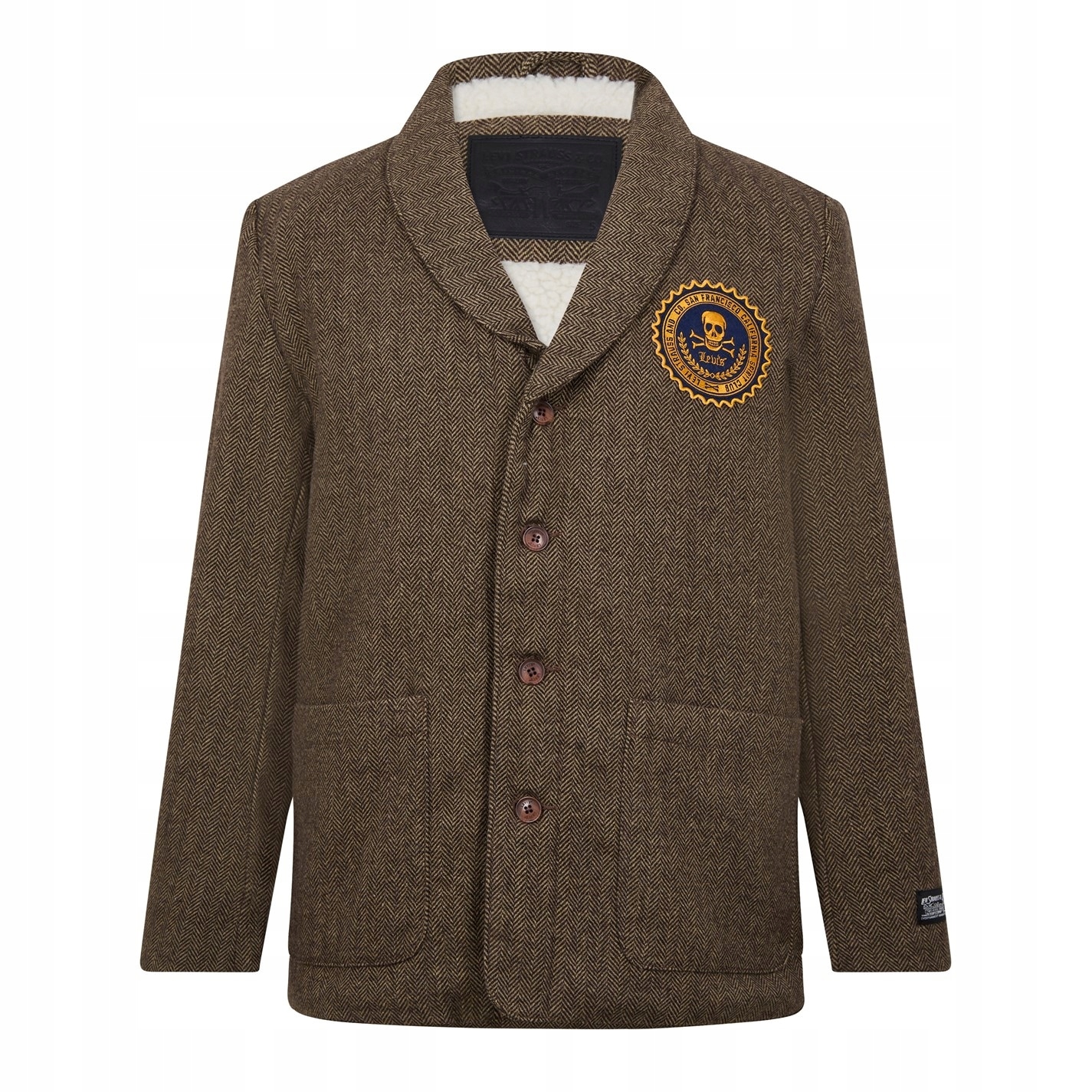 Levi's hnědá bunda sherpa střih loose fit volná L/XL