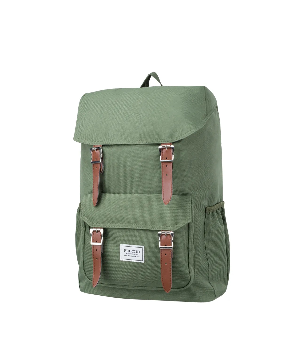 Školní Batoh Sportovní látkový turistický Puccini Zelený PM2023 5