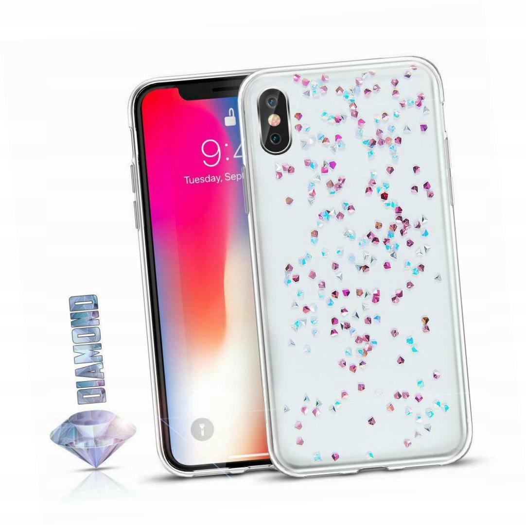 Etui z diamencikami do Huawei P40 Lite E