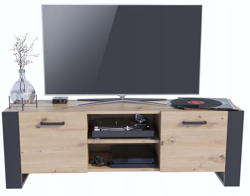 Stolík Rtv Alba Bis 150 cm artisan-čierny Per