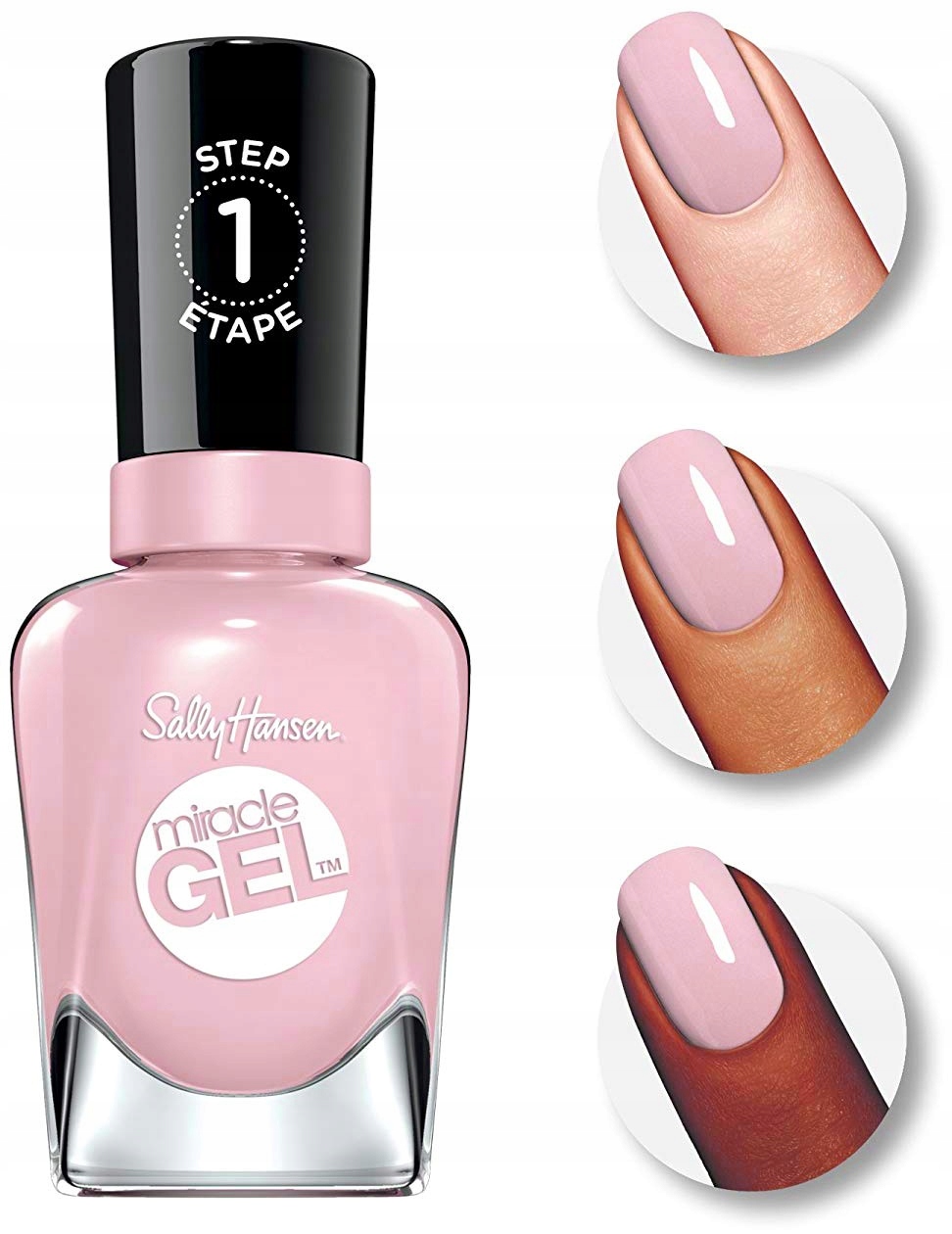 Sally Hansen Miracle Gel Lakier Pinky Promise 160