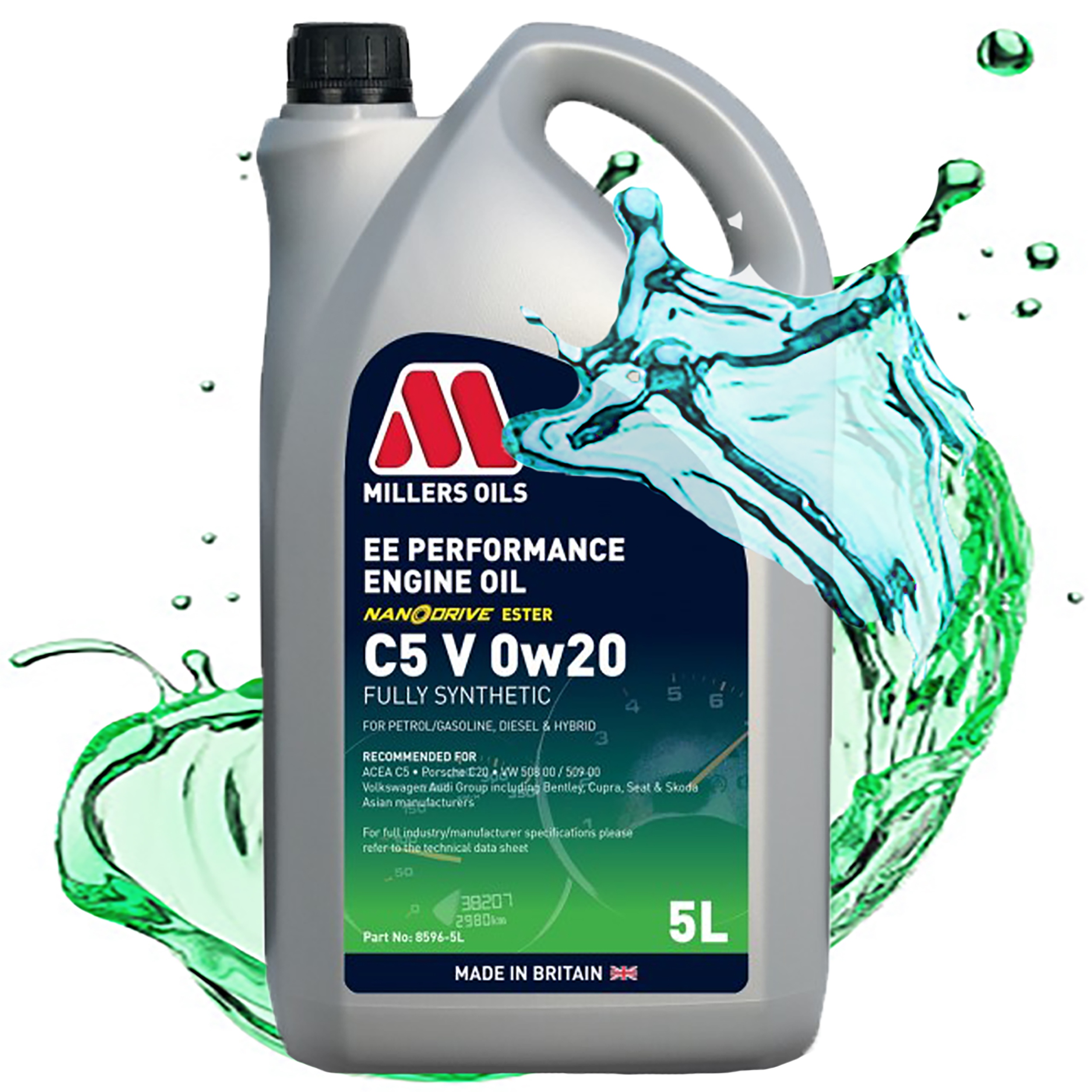 Syntetický Motorový Olej Millers Ee Performance V 0W20 508 509 Ester 5 L