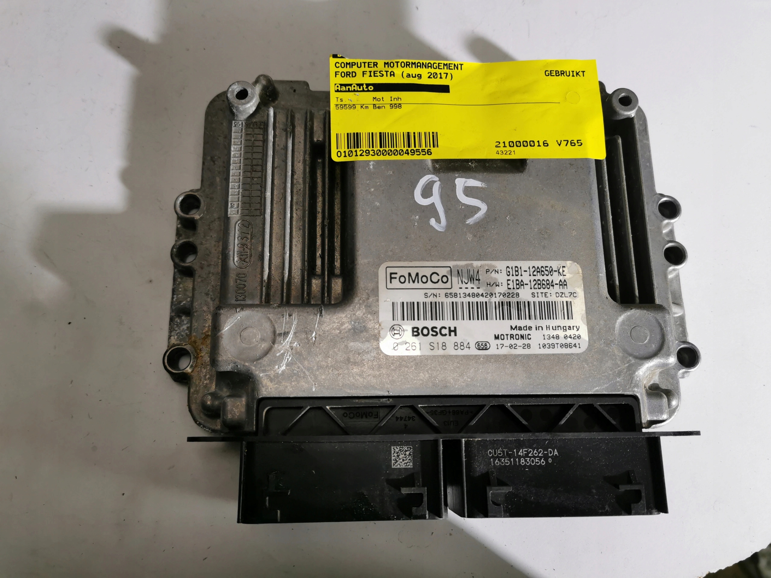 FORD FOCUS 1.0B 0261S18884 G1B1-12A650-KE Computer