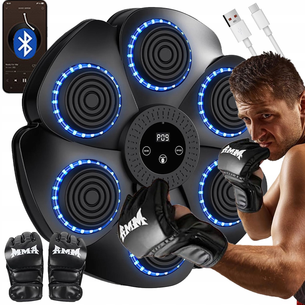 Inteligentní Boxerská Deska Bluetooth 9 Režimů 18 Rychlostí Rukavice