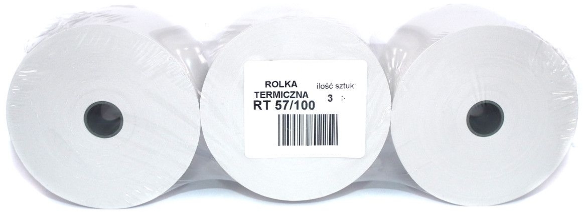 

Rolki Termiczne Rolka Do Kas 57x100 3 Sztuki