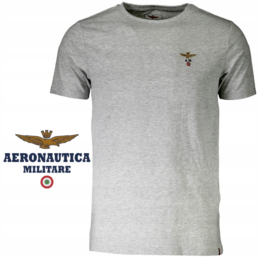 T-shirt męski Aeronautica Militare Szary r. XL