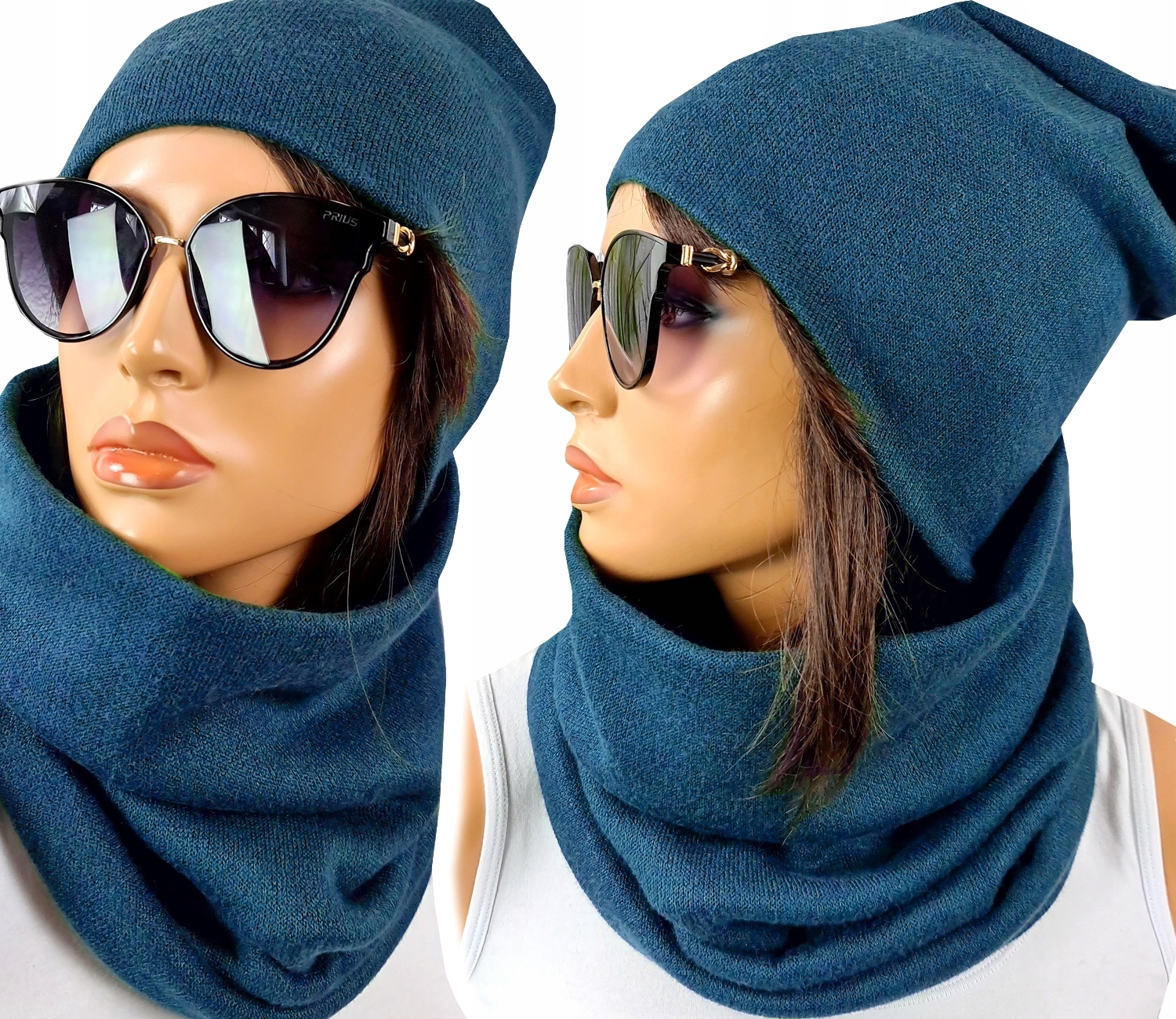 

Polski Komplet Czapka + Komin Tunel Modne Kolory