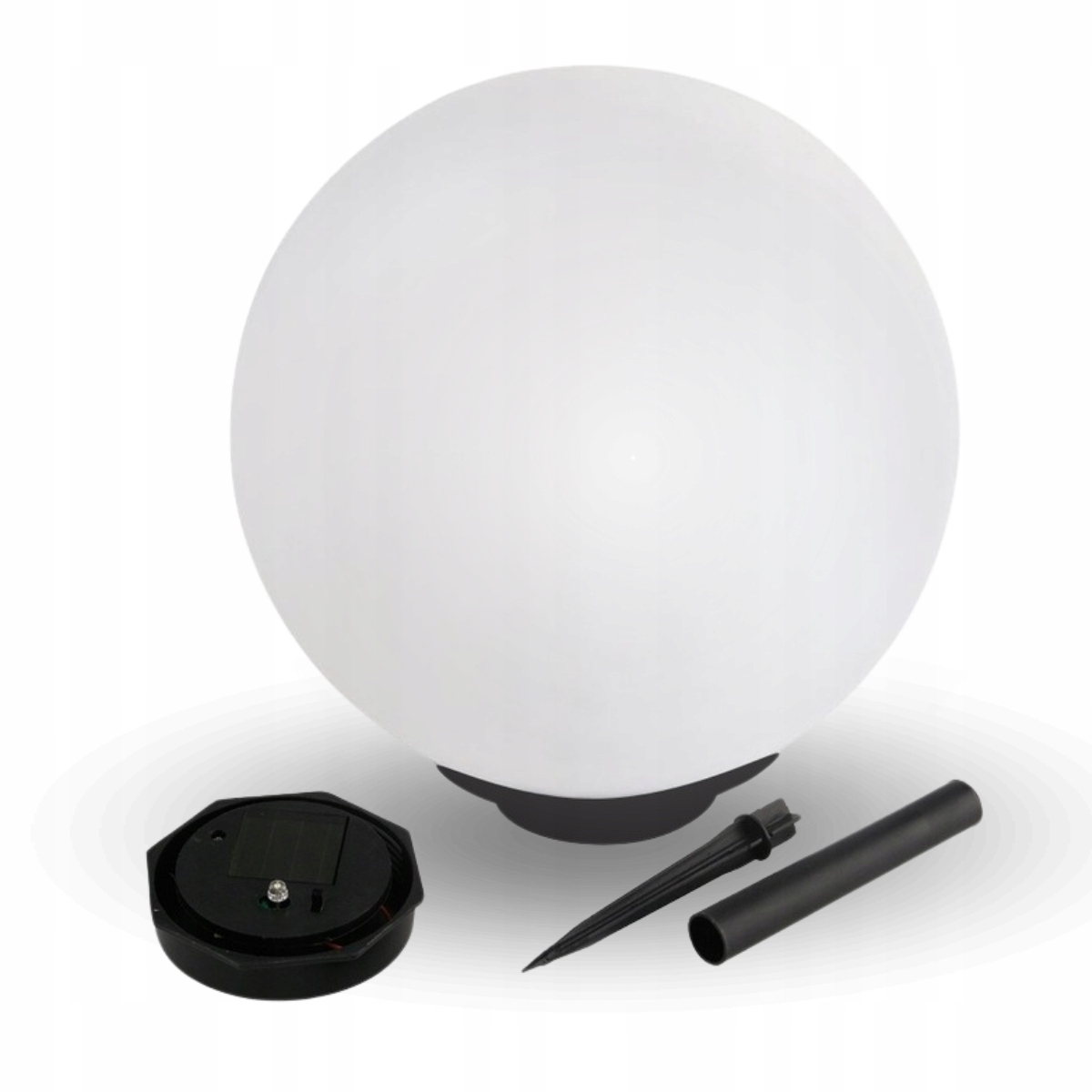 LAMPA LED ZEWNĘTRZNA OGRODOWA *KULA SOLARNA* WBIJANA DO ZIEMI 65 CM Wysokość całkowita 65 cm