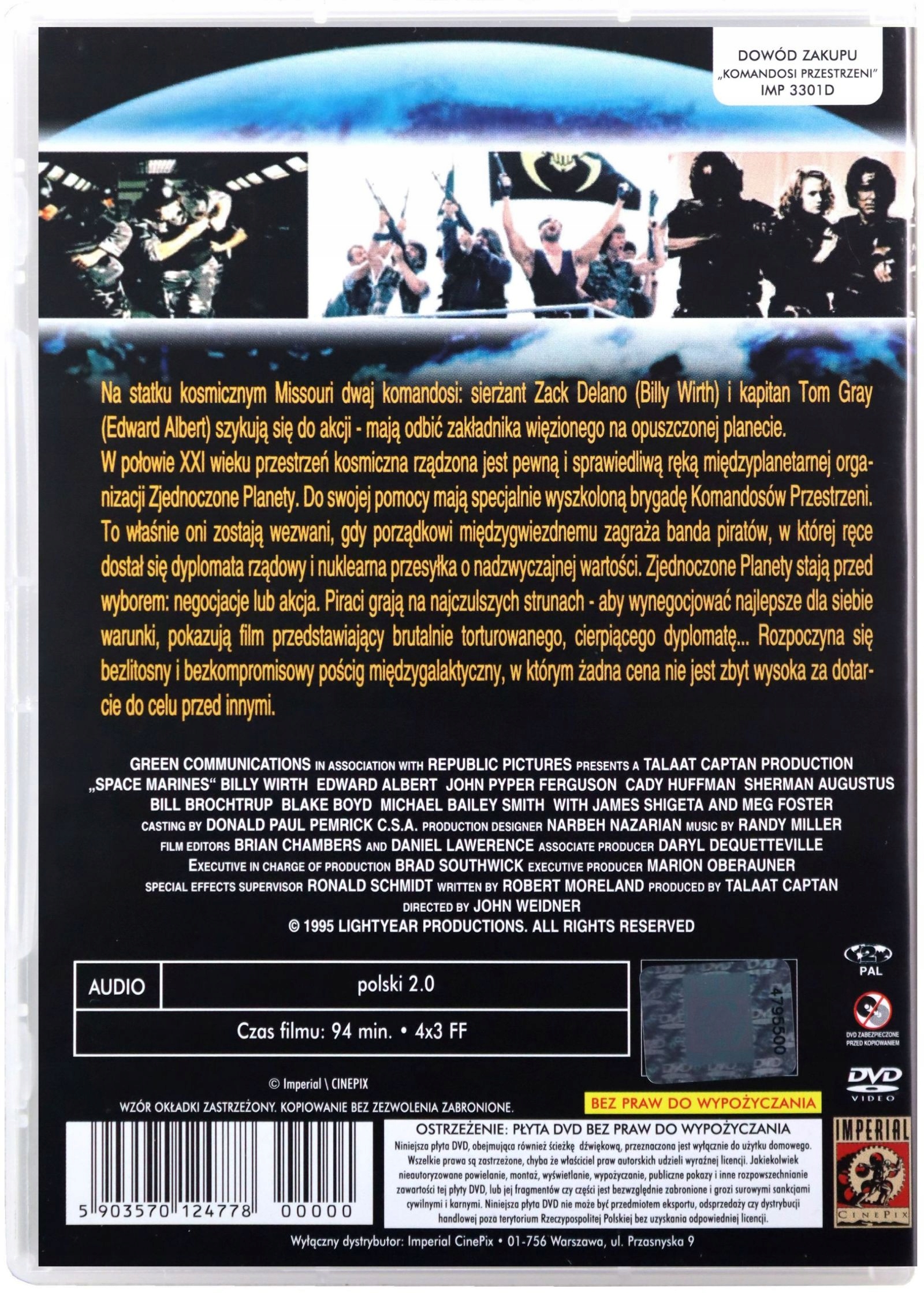 KOMANDOSI PRZESTRZENI (DVD) Gatunek science fiction