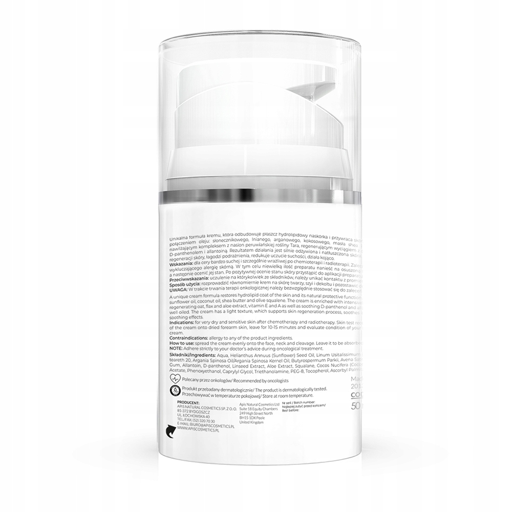 Apis Apiderm, noční obnovující a vyživující krém po chemoterapii a radioterapii