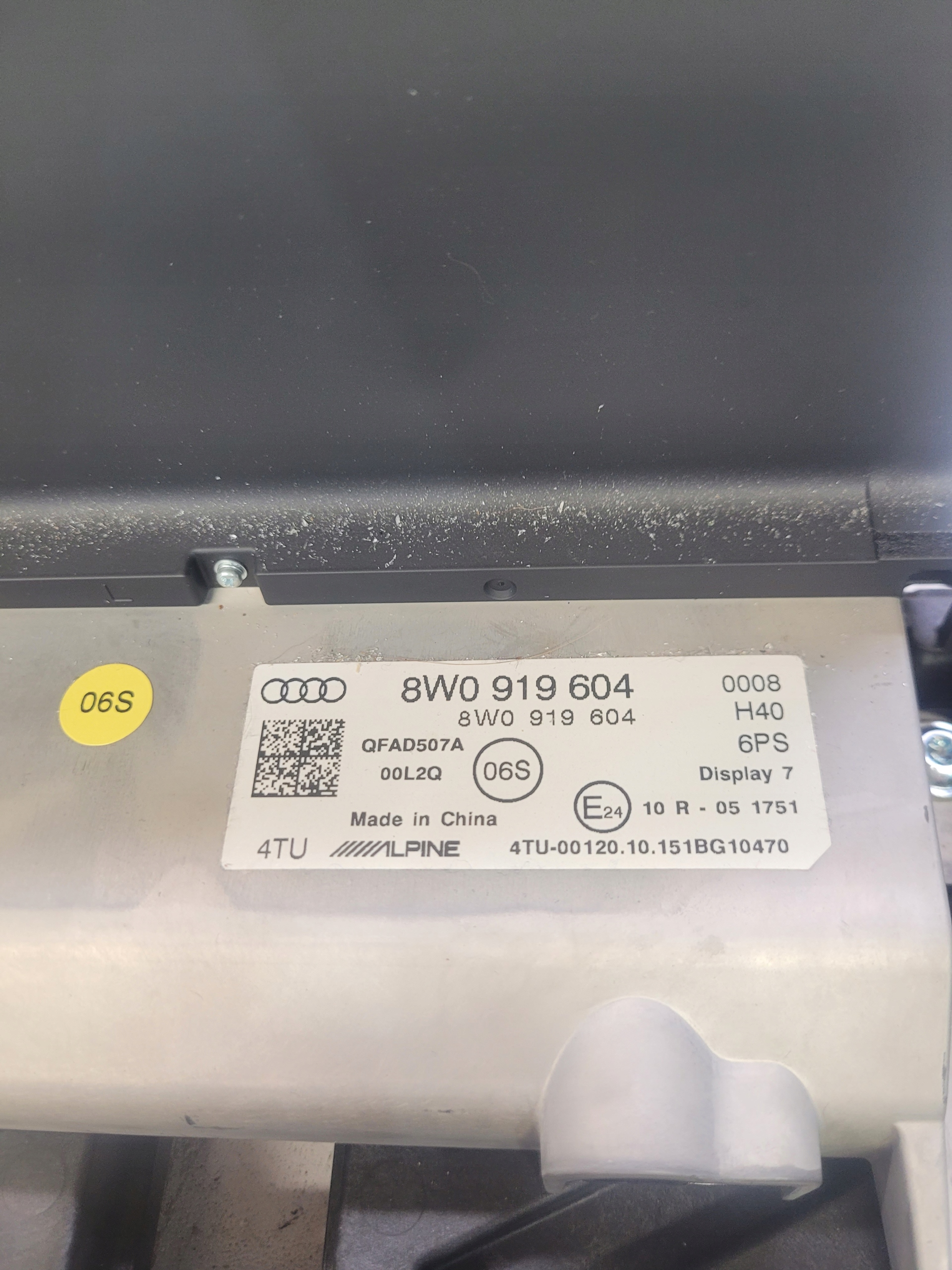 display LCD MMI A4 B9 S5 A5 8W 8W0919604