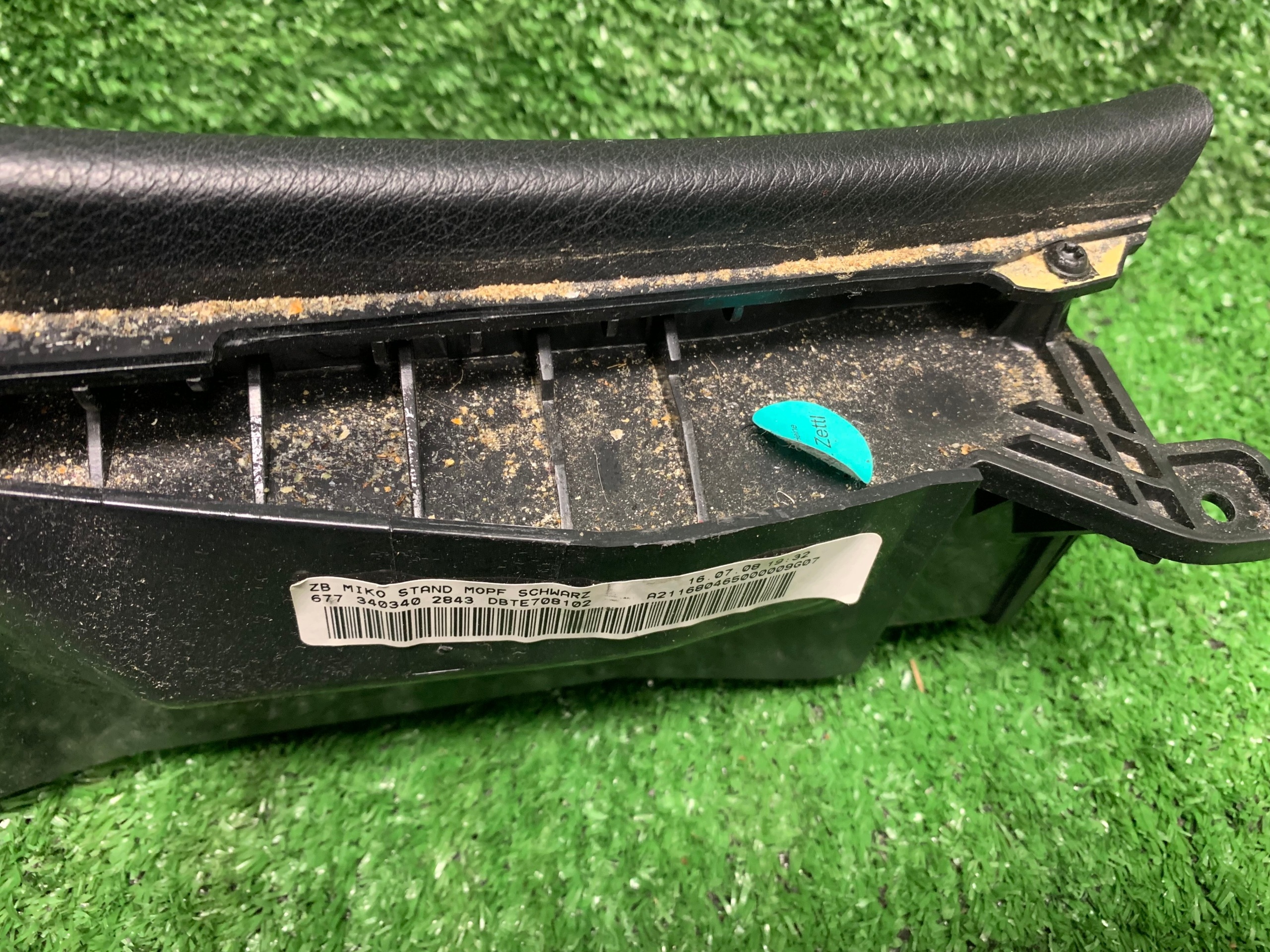 armrest tunel central lock passenger compartments Mercedes W211 LIFT leather black