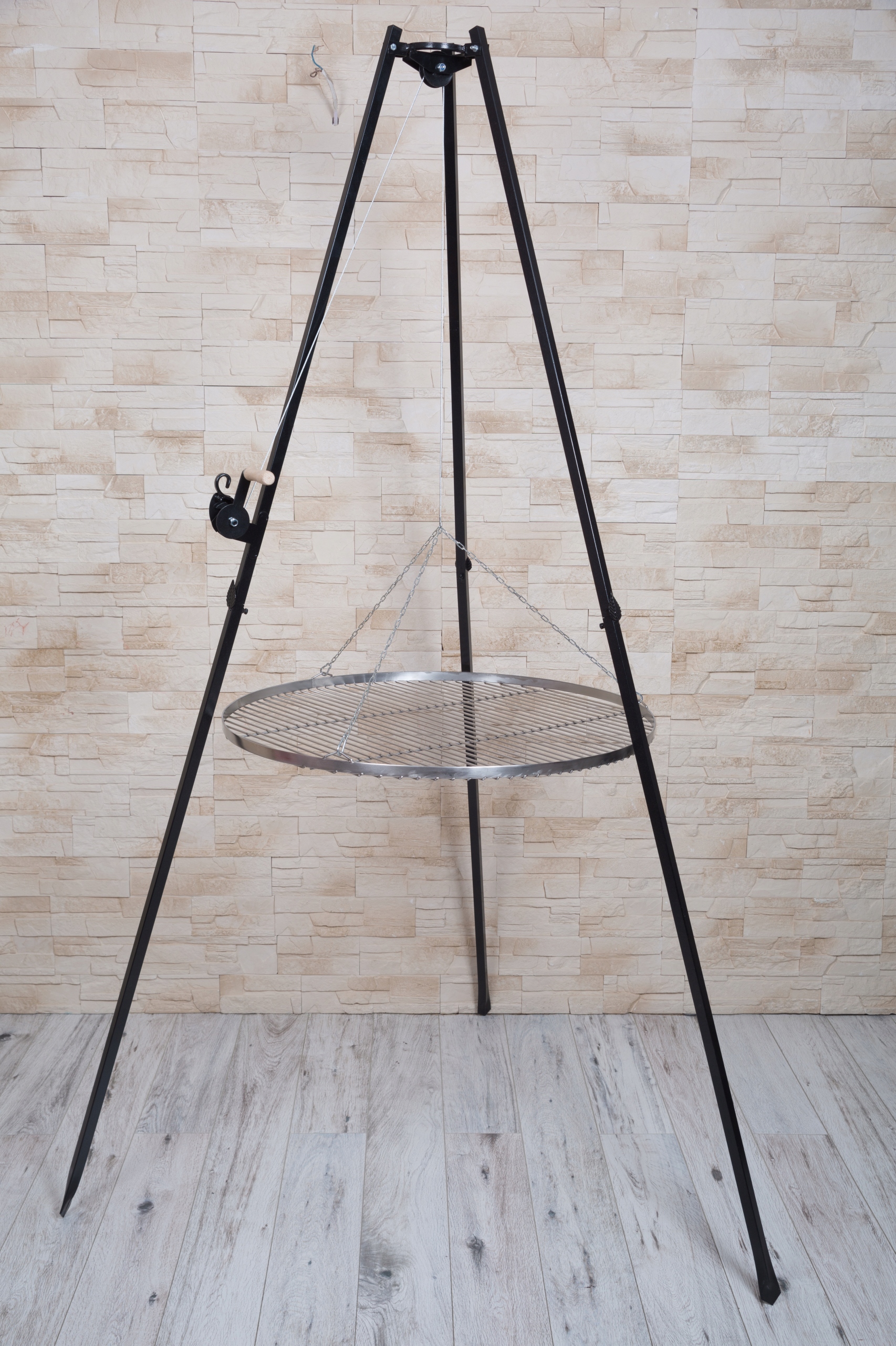 

Grill trójnóg 220cm najwyższy Ruszt Nierdzewny 80
