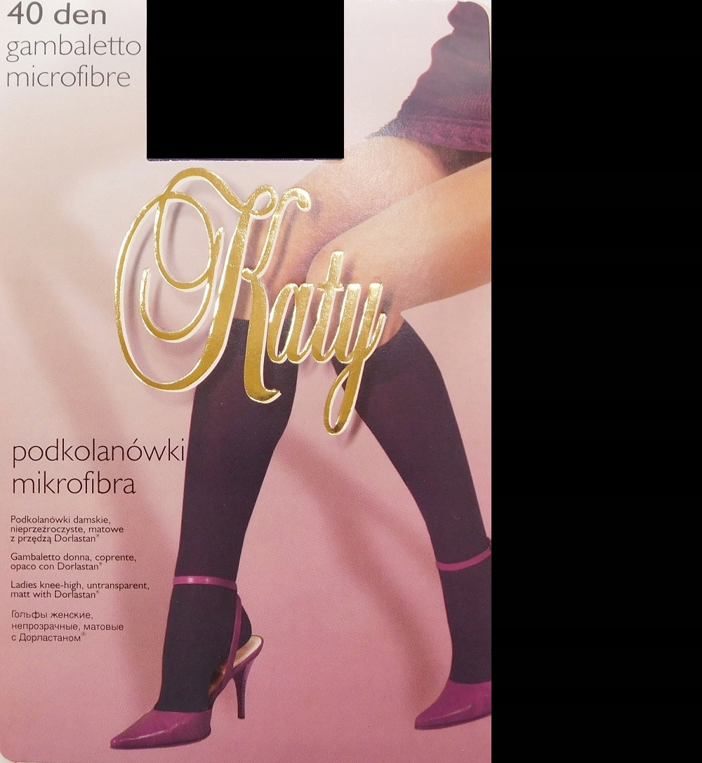 

Katy 40den podkolanówki z mikrofibry nero