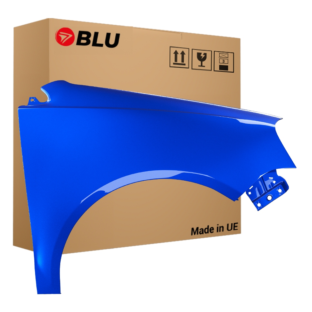 Blu Blatník Vw Polo 9N3 IV 4 LA5K pravý modrý 05-09 přední lift