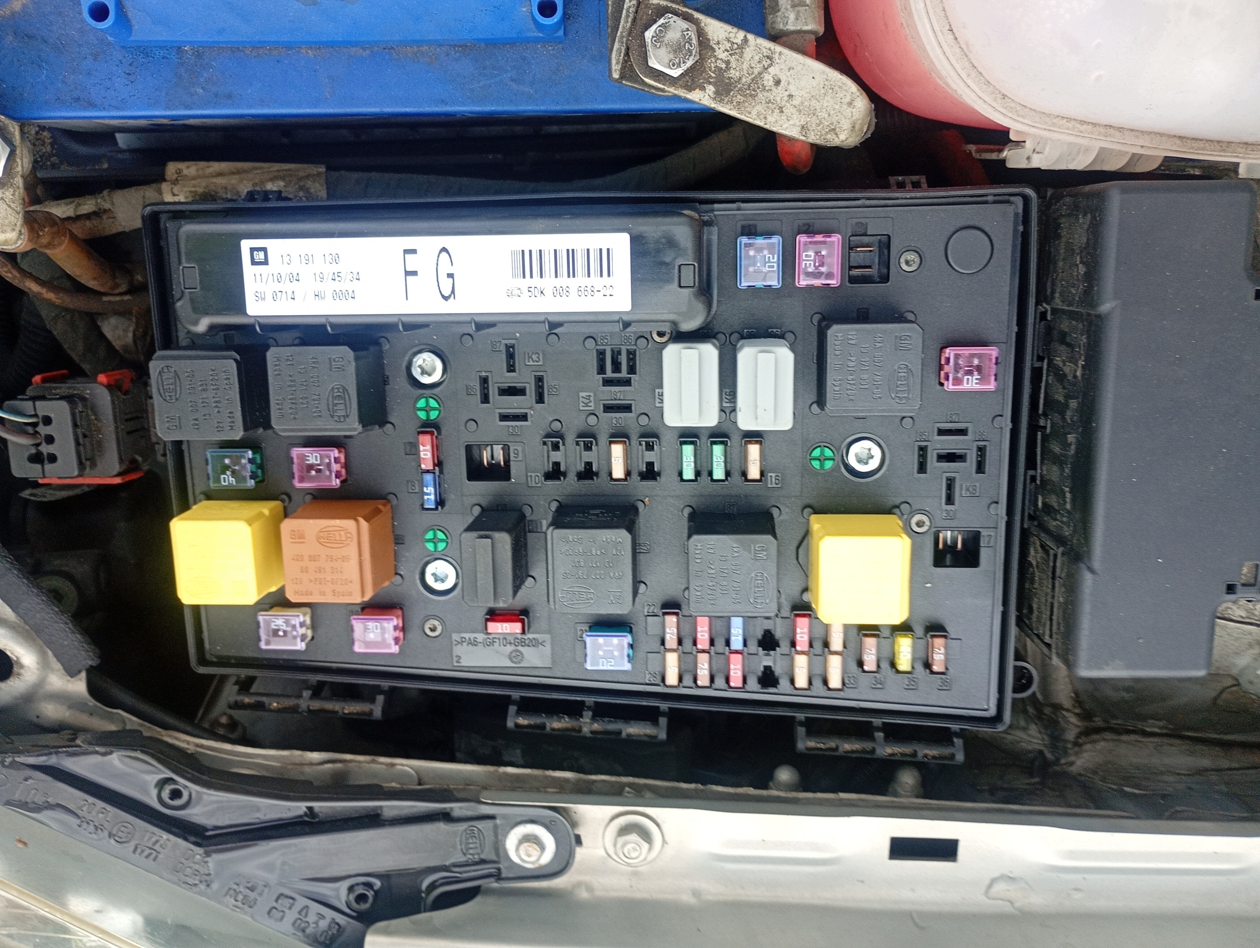 Module Module fusibles Opel Astra H 04-10 1.6 16V OE 13191130