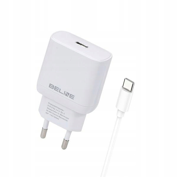 Ładowarka sieciowa GaN USB-C 25W QC PD + Kabel Type-C szybka mocna