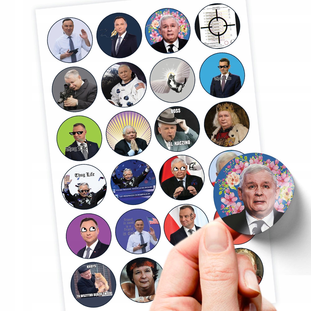 NAJLEPSZE NAJKEJKI WLEPKI ANTY PIS TRÓJCA PISOWSKA ZESTAW 24 SZT JAKOŚĆ