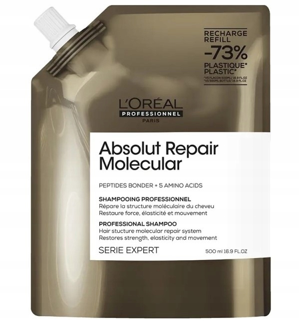 L’Oréal Professionnel Absolut Repair Molecular Refil Szampon, 500ml