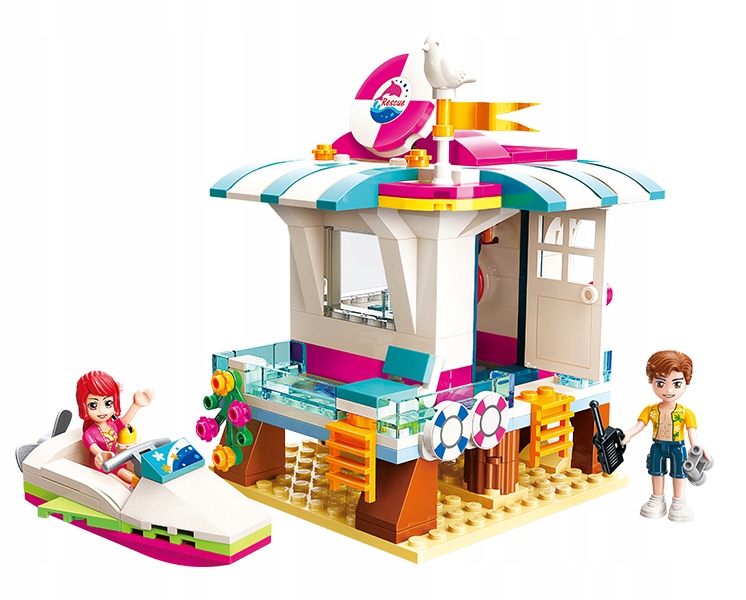 

Klocki Domek Ratowników 223el zgodne z Lego